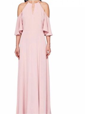 Ted Baker London Blush Pink One-Shoulder Maxi Gown